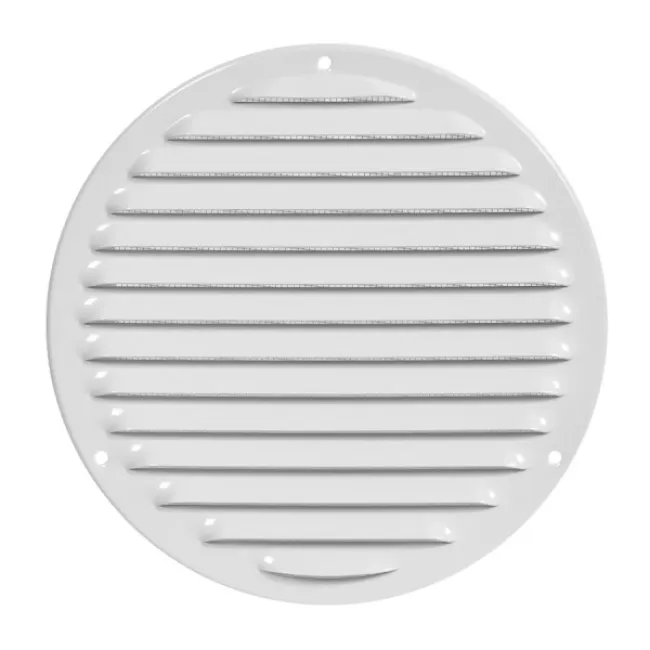 Решітка металева, Europlast MR200 (Ø200mm), біла. Решітка металева, Europlast MR200 (Ø200mm), біла.