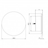 Диффузор металлический, универсальный, Europlast DMT125 (Ø125mm) белый