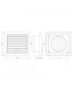 Вентиляционная регулируемая решетка Europlast ND10RG