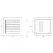Вентиляционная нерегулируемая решетка Europlast N10A