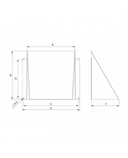 Металлический колпак EUROPLAST LNM2020Zn (200x200mm) Оцинкованный