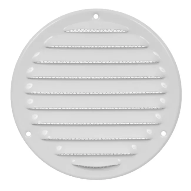 Решітка металева, Europlast MR125 Ø125mm, біла