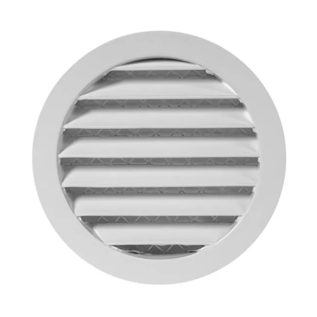 Ґрати з алюмінієвого сплаву, Europlast MRA125W (Ø125mm) біла Ґрати з алюмінієвого сплаву, Europlast MRA125W (Ø125mm) біла