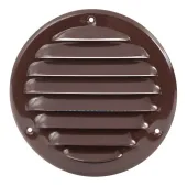 Решітка металева, Europlast MR100B (Ø100mm) коричневий