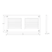Решітка металева, Europlast MR2020Zn (200x200mm), оцинкована