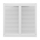 Решетка металлическая, Europlast MR2020 (200x200mm), белая Решетка металлическая, Europlast MR2020 (200x200mm), белая