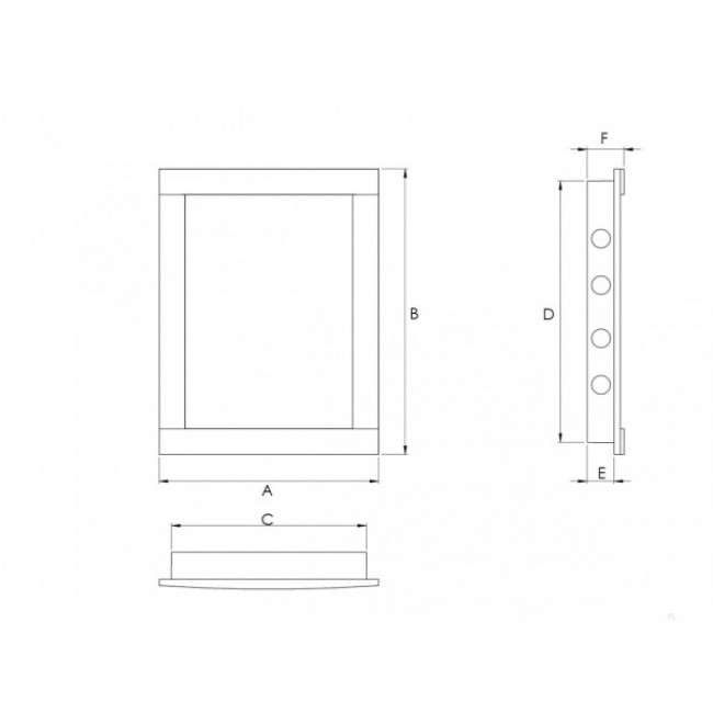 Ревизионный люк пластмассовый, Europlast PL1515 (150x150mm)