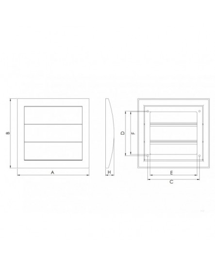 Вентиляционная нерегулируемая решетка Europlast N12Z