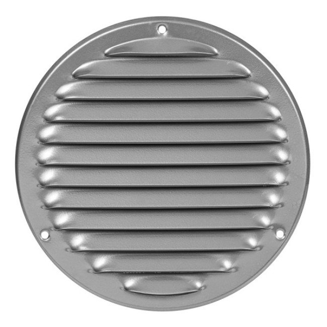 Решетка металлическая, Europlast MR160P (Ø160mm), серая