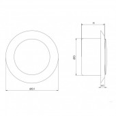 Анемостат вытяжной Europlast DM200i