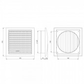 Вентиляционная регулируемая решетка Europlast ND15R