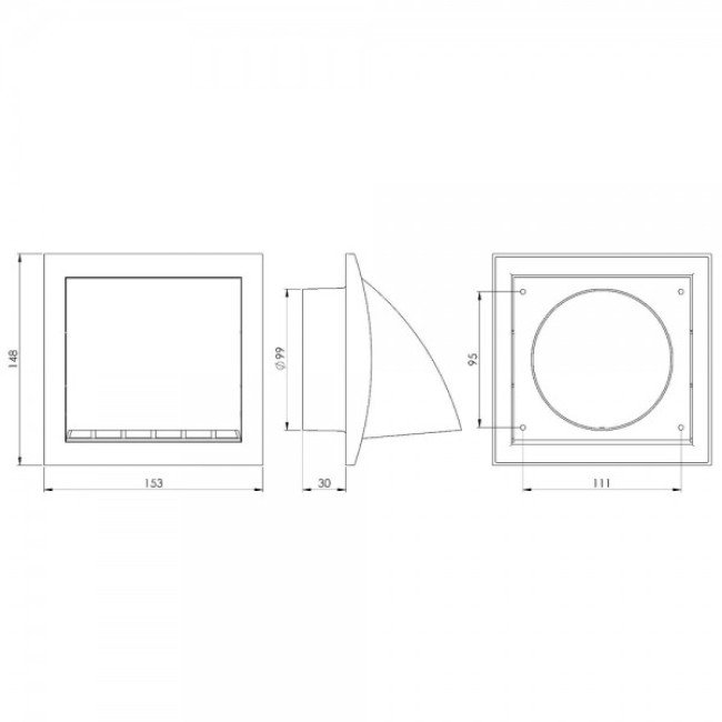 Вытяжной колпак EUROPLAST ND10FVA