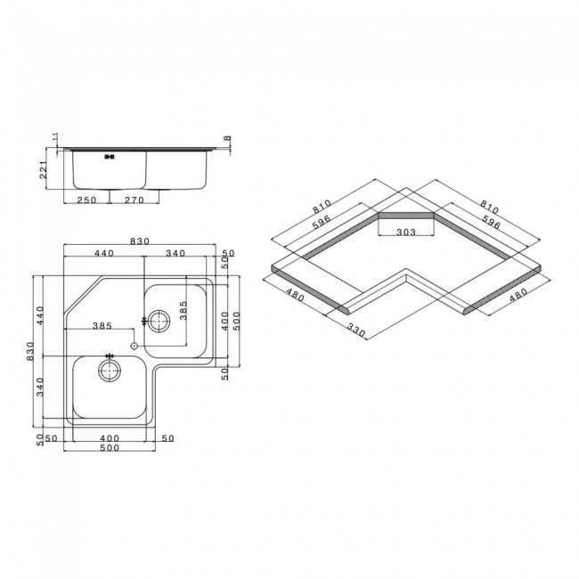 Кухонная мойка Apell Angolo ROAN2IBC Brushed