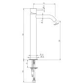 Змішувач для раковини Bianchi Steel LVBSTE2013CMINX Змішувач для раковини Bianchi Steel LVBSTE2013CMINX