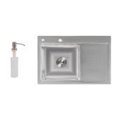 Набор 2 в 1 Lidz кухонная мойка H7851L 3.0/0.8 мм Brush + дозатор для моющего средства Набор 2 в 1 Lidz кухонная мойка H7851L 3.0/0.8 мм Brush + дозатор для моющего средства