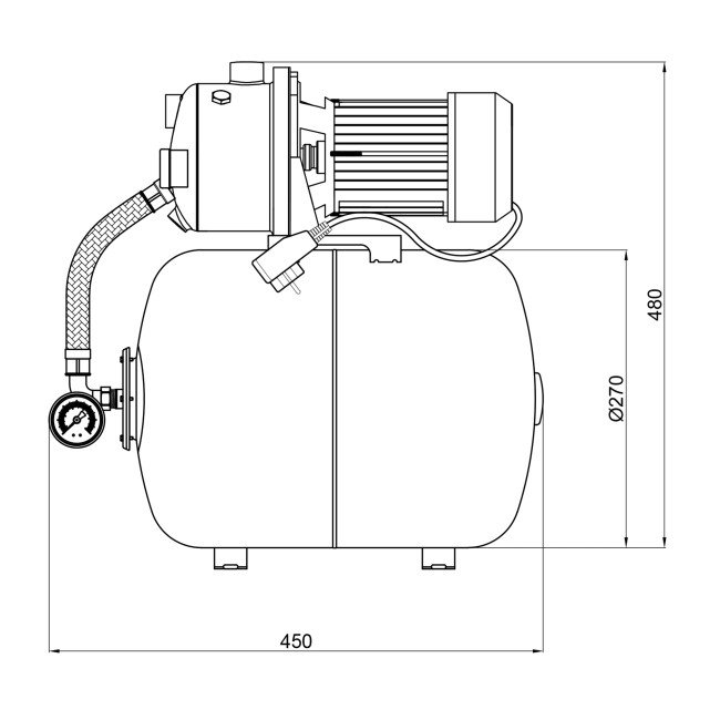 Насосна станція Womar AT-SGC600 0,6 кВт 2