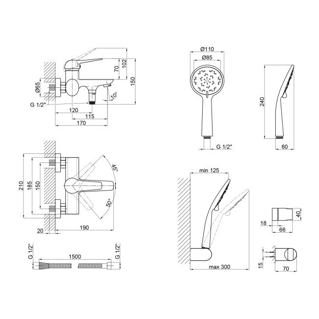 Змішувач для ванни Qtap Integrа CRM 006 New 2