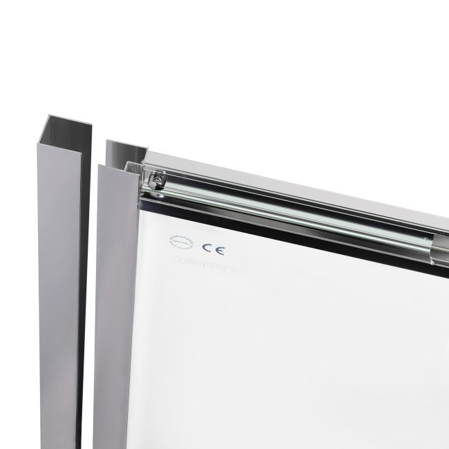 Душевая дверь в нишу Qtap Taurus CRM2014-15.C6 140-150x185 см, стекло Clear 6 мм, покрытие CalcLess Душевая дверь в нишу Qtap Taurus CRM2014-15.C6 140-150x185 см, стекло Clear 6 мм, покрытие CalcLess