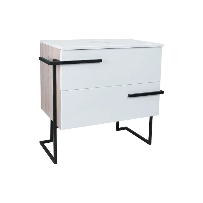 Тумба підлогова Qtap Taurus 600х616х437 White/Whitish oak зі стільницею QT2480TNT603WWO Тумба підлогова Qtap Taurus 600х616х437 White/Whitish oak зі стільницею QT2480TNT603WWO