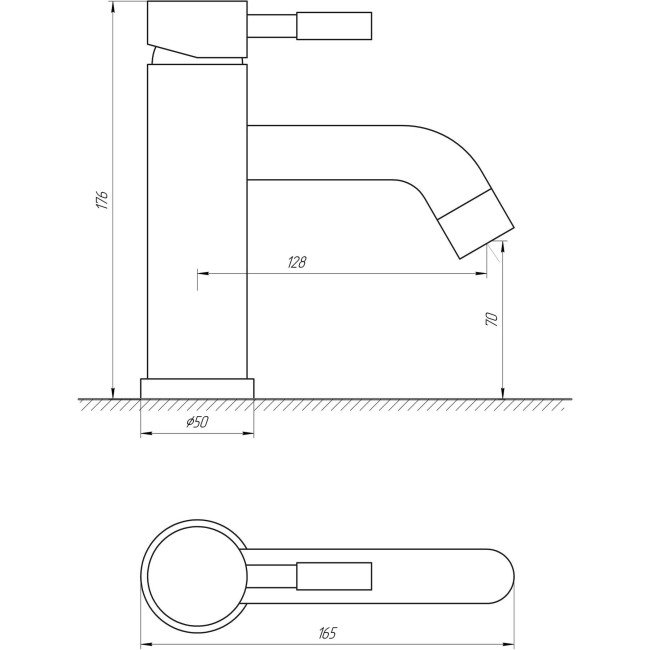 Змішувач для умивальника Globus Lux ALPEN SHG-101M Змішувач для умивальника Globus Lux ALPEN SHG-101M