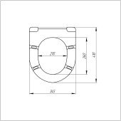 Сидіння для унітаза Azzurra Pratica PRA1800F з мікроліфтом