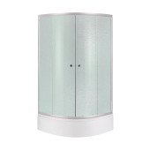 Душевая кабина Lidz Latwa SC80x80.SAT.MID.FR, с поддоном и панелью Kupala