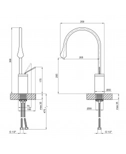 Смеситель для раковины Qtap Virgo 1066H103B