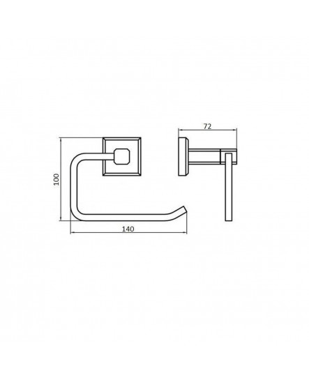 Тримач туалетного паперу Perfect Sanitary Appliances КВ 9916