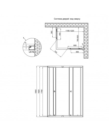 Душова кабіна Lidz Wiezak SC120x80.SAT.LOW.L, скло Linie 4 мм без піддона