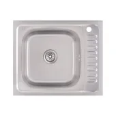 Кухонная мойка Lidz 6050-L 0,6 мм Decor (LIDZ6050L06DEC)