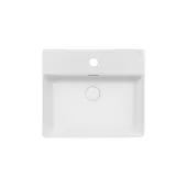 Раковина Qtap Nando C 500х420х125 White с донным клапаном QT12117050CW