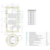 Водонагрівач непрямого нагрівання Tesy 300 л (EV107S230065F41TP2) 301391