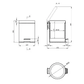 Ведро для мусора Qtap Liberty ANT 1149 5 л