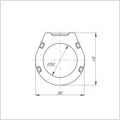 Сидіння для унітаза Azzurra Vera VER1848TIF з мікроліфтом