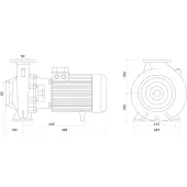 Насос моноблочный IR 50-160NA 9,2 кВт SAER (90 м3/час, 44 м)