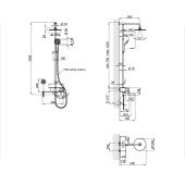 Душевая система Qtap WHI 1109 Душевая система Qtap WHI 1109