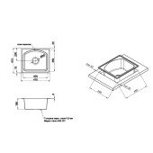 Кухонная мойка Qtap 4842 0,8 мм Satin (QT4842SAT08)