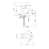 Змішувач для раковини Qtap Eris СRM 001