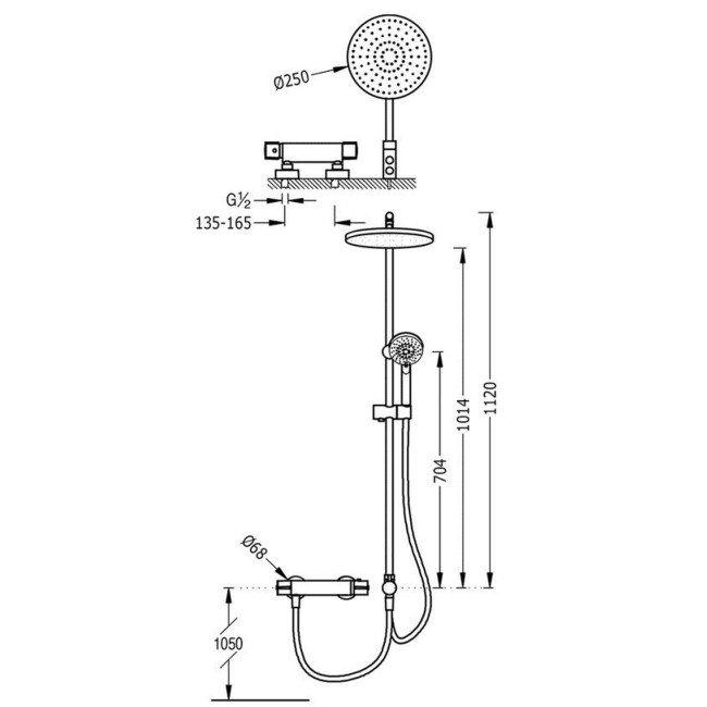 Душевая система TRES EKO TERM 190388 2