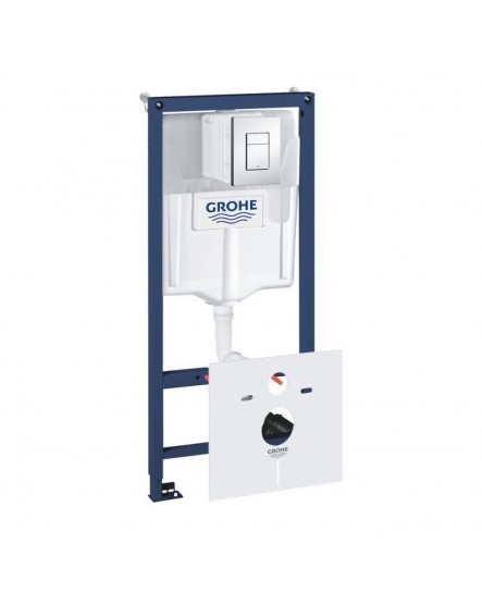 Набір інсталяція 5 в 1 Grohe Rapid SL 38827000 + унітаз з сидінням Qtap Crow QT05335170W