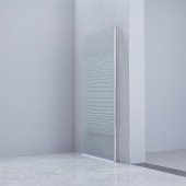 Штора на ванну Lidz Brama SS80x150R.CRM.L стекло Linie 6 мм, правая