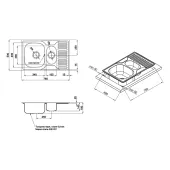 Кухонна мийка ULA 7301 Micro Decor (ULA7301DEC08)
