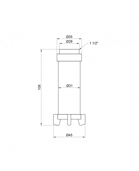 Фільтруючий картридж Icma для фільтрів 1" 1/2х2" №752