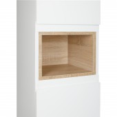 Пенал подвесной Qtap Robin 350х1650х316 White/Whitish oak QT1376PN1651LWWO