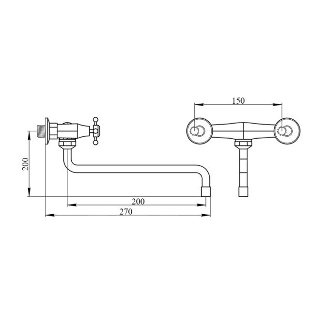 Змішувач для кухні SW Villa 715-06 2