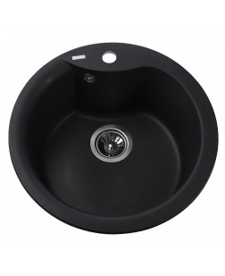 Гранітна мийка Globus Lux ORTA чорний 485мм-А0002