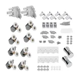 Душевая кабина Lidz Wiezak SC80x80.SAT.LOW.L, стекло Linie 4 мм без поддона
