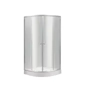 Душевая кабина Lidz Latwa SC90x90.SAT.LOW.TR, стекло прозрачное 4 мм