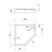Душевой поддон Lidz Diament ST90x90x16 Душевой поддон Lidz Diament ST90x90x16