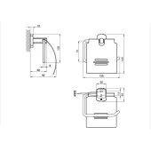 Тримач для туалетного паперу Qtap Liberty ANT 1151